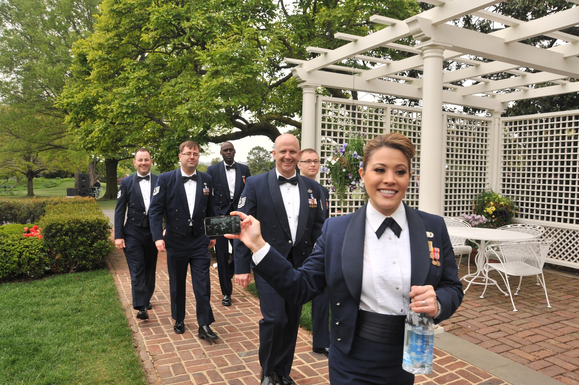 Sidewinder leaving The Whitehouse for The Joining Forces Initiative Event headed by Michelle Obama and Dr. Jill Biden April 11, 2012 (photo by Senior Master Sgt. Mary-Dale Amison).