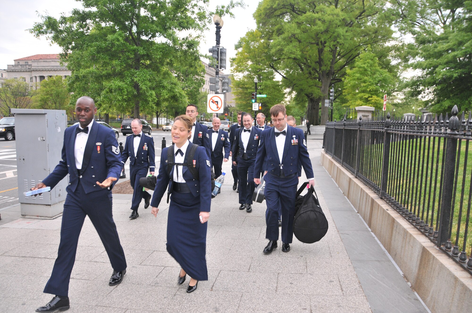 Sidewinder heads to The Whitehouse for The Joining Forces Initiative Event headed by Michelle Obama and Dr. Jill Biden April 11, 2012 (photo by Senior Master Sgt. Mary-Dale Amison).