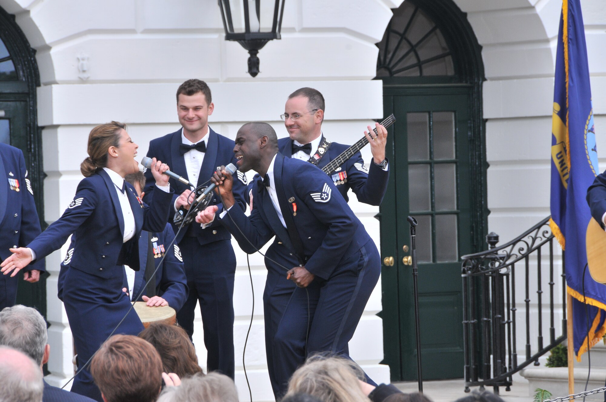 Sidewinder performs at The Whitehouse for The Joining Forces Initiative Event April 11, 2012 (photo by Senior Master Sgt. Mary-Dale Amison).