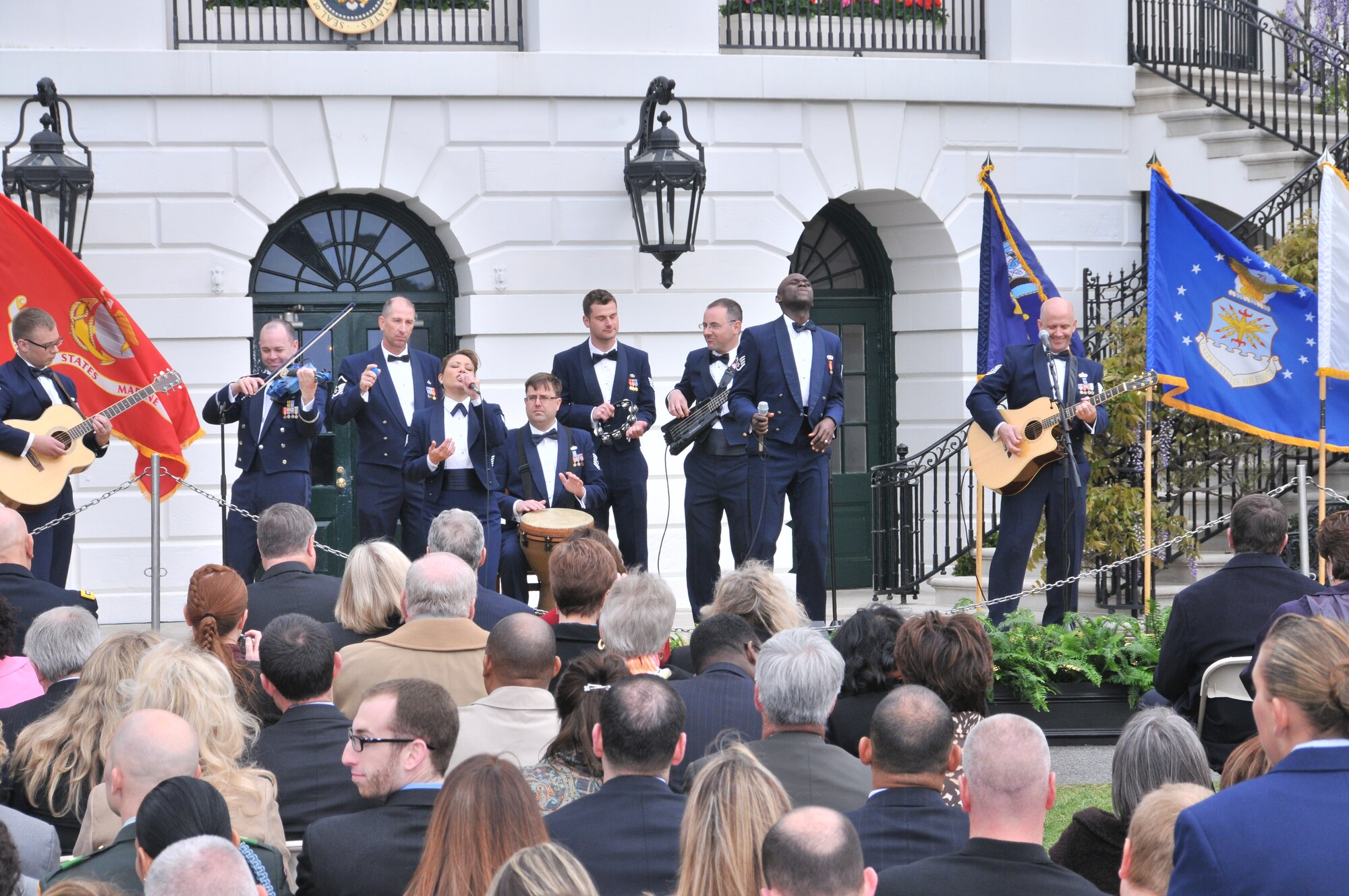 Sidewinder performs at The Whitehouse for The Joining Forces Initiative Event April 11, 2012 (photo by Senior Master Sgt. Mary-Dale Amison).