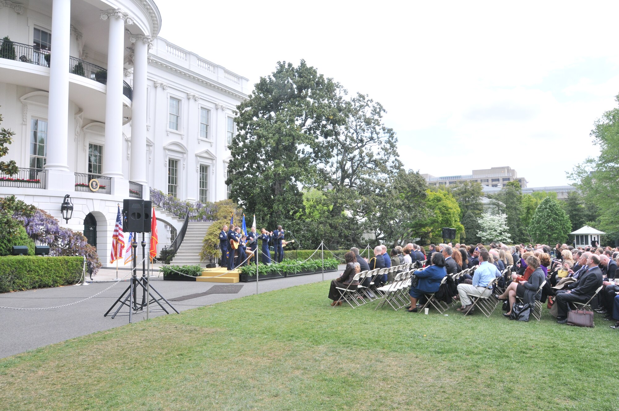 Sidewinder performs at The Whitehouse for The Joining Forces Initiative Event April 11, 2012 (photo by Senior Master Sgt. Mary-Dale Amison).