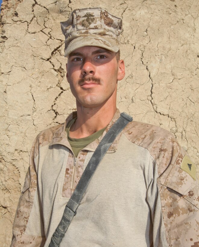 Lance Cpl. Matthew T. Earle, a Manassas, Va., native and an assaultman with India Company, 3rd Battalion, 6th Marine Regiment, returned to Marjah just shy of a year after he was medically evacuated with two punctured lungs and a chipped vertebra, injuries he sustained during an insurgent ambush in Marjah in 2010.