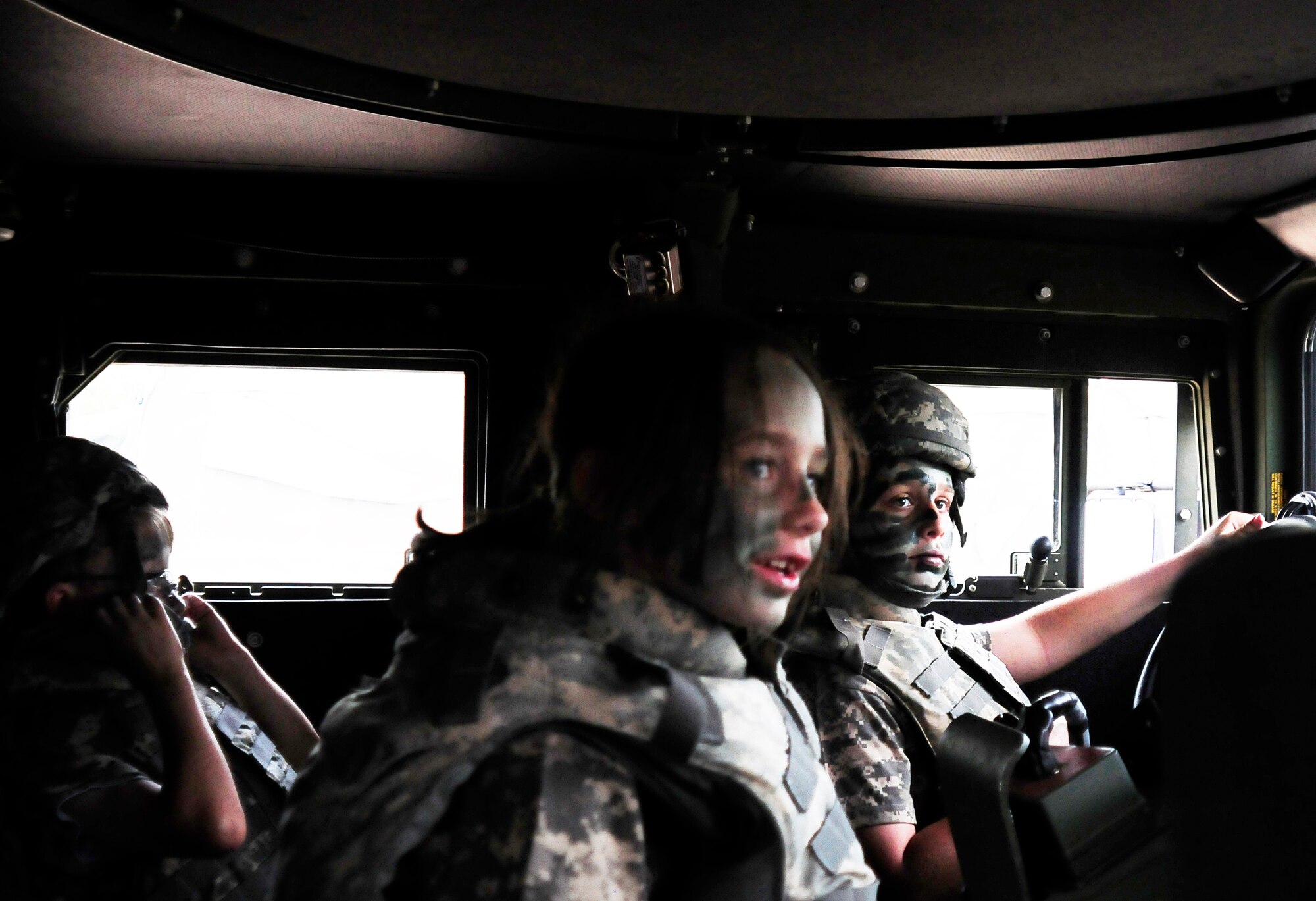 GOODFELLOW AIR FORCE BASE, Texas – Military dependents are prepared for "combat" in support of Operation Kids April 14.  The mock deployment event gives military youth an understanding of the deployment process that their parents go through, using a series of fun and educational activities. (U.S. Air Force photo/Staff Sgt. Austin Knox)