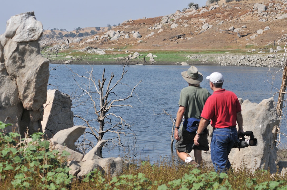 Capturing the beauty of Eastman Lake on video, this crew hikes to a lakeside overlook