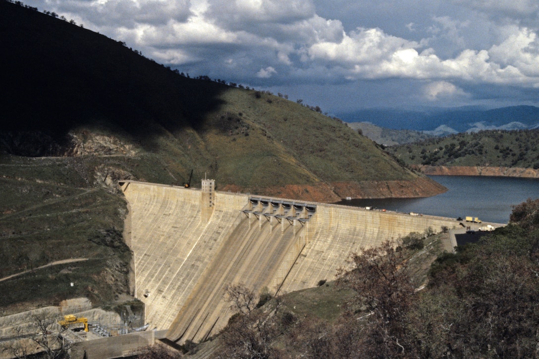 A view of the dam at Pine Flat.