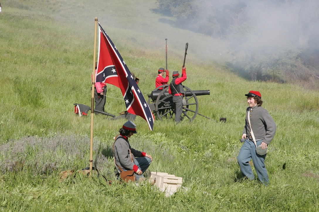 More action from the Civil War event held at Stanislaus River Parks.