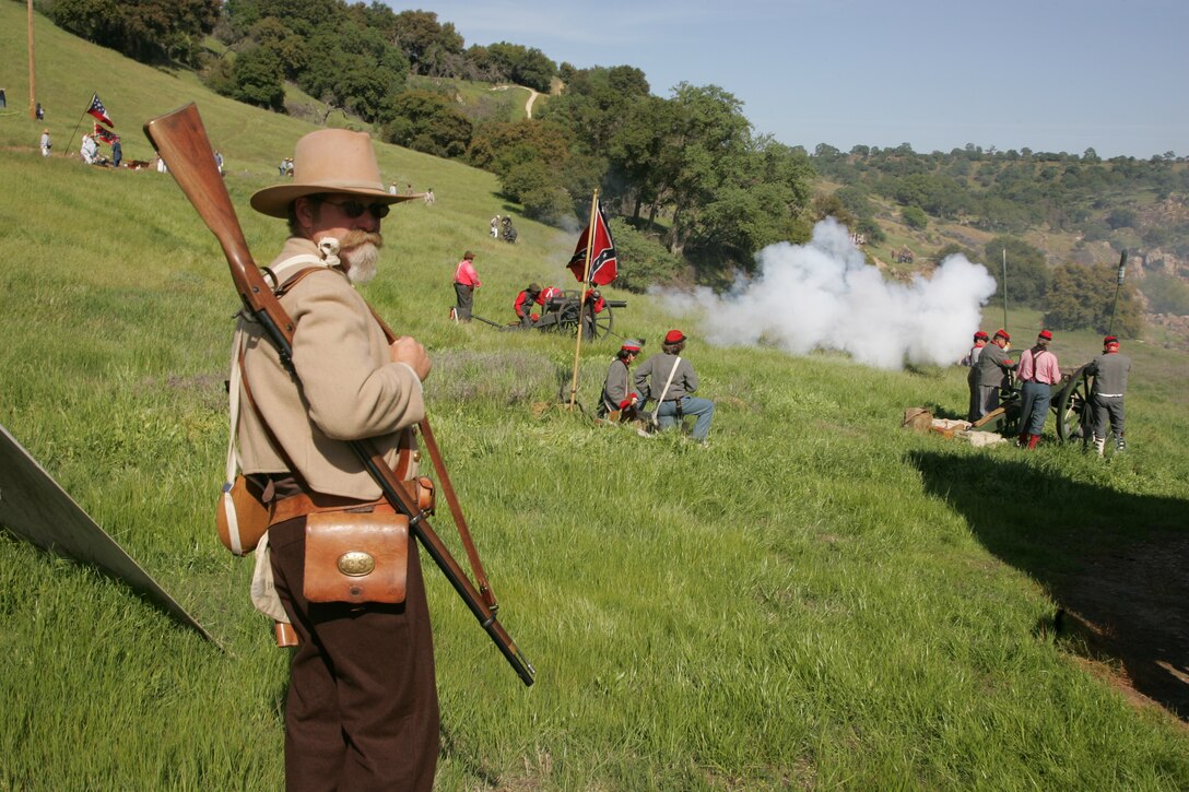 Stanislaus River Parks is the site of an annual Civil War buffs re-enactment.