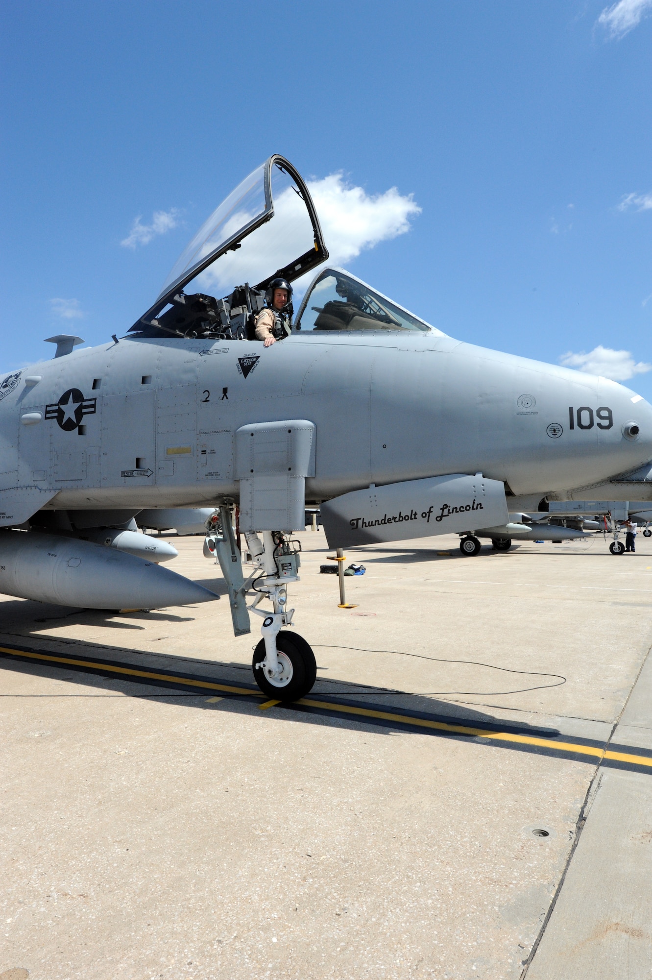 Capt. Lance Orr, 303rd Fighter Squadron A-10 Thunderbolt II pilot, returns from Afghanistan April 17, 2012. The 303rd FS is part of the 442nd Fighter Wing, an Air Force Reserve unit at Whiteman Air Force Base, Mo. (U.S. Air Force photo/Staff Sgt. Danielle Johnston)