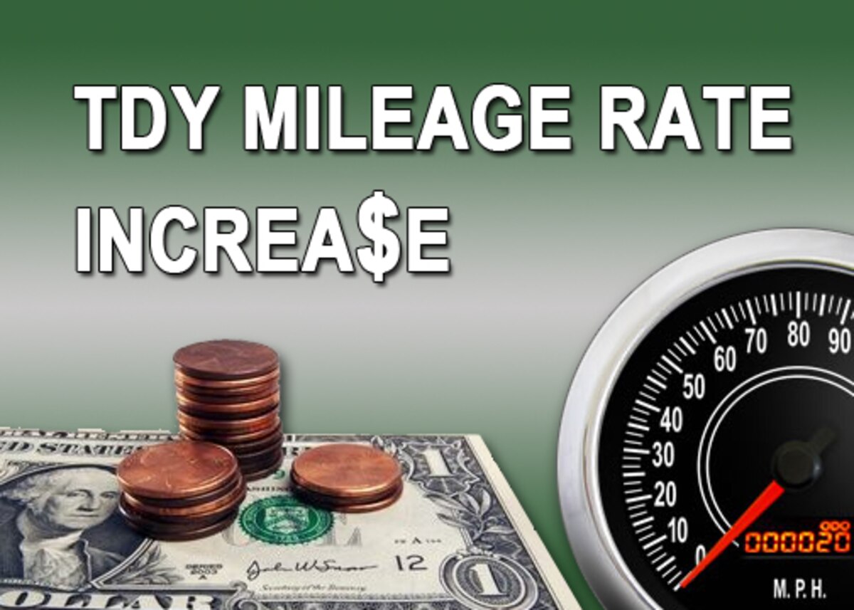 TDY mileage increase for POV travel starts today > 315th Airlift Wing