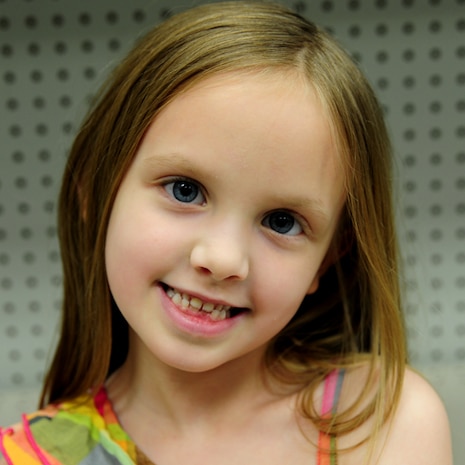 Six year old Natalie Marquis - "When he's off, I like watching him play video games."  (daughter of Petty Officer 1st Class, Nuclear Power Training Unit) (U.S. Air Force photo/ Staff Sgt. Nicole Mickle)
 
