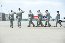 A U.S. Army carry team transfers the remains of Army Staff Sgt. David P. Nowaczyk of Dyer, Ind., at Dover Air Force Base, Del., April 17, 2012. Nowaczyk was assigned to the 2nd Battalion, 12th Infantry Regiment, 4th Brigade Combat Team, 4th Infantry Division, Fort Carson, Colo. (U.S. Air Force photo/Adrian R. Rowan)