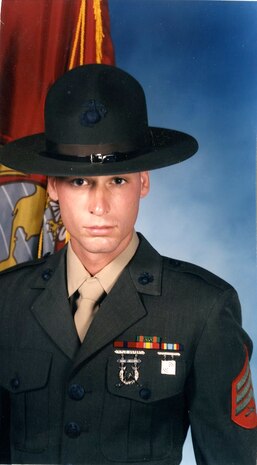Master Gunnery Sgt. Christopher Steele's stock photo.