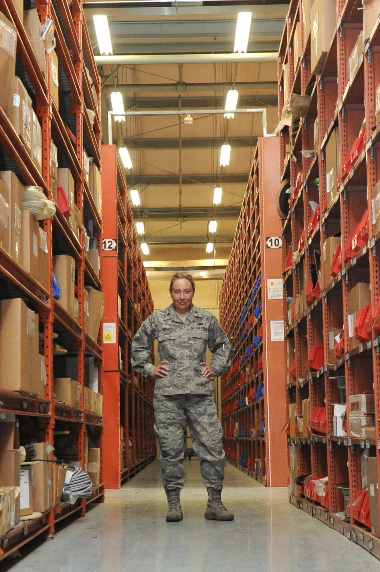 Maj. Marie Meihls, 56th Logistics Readiness Squadron director of operations, was named the Colonel Cynthia L. Benulis Air Force Logistics Readiness Field Grade Officer of 2011.  (U.S. Air Force photo by Senior Airman Sandra Welch)
