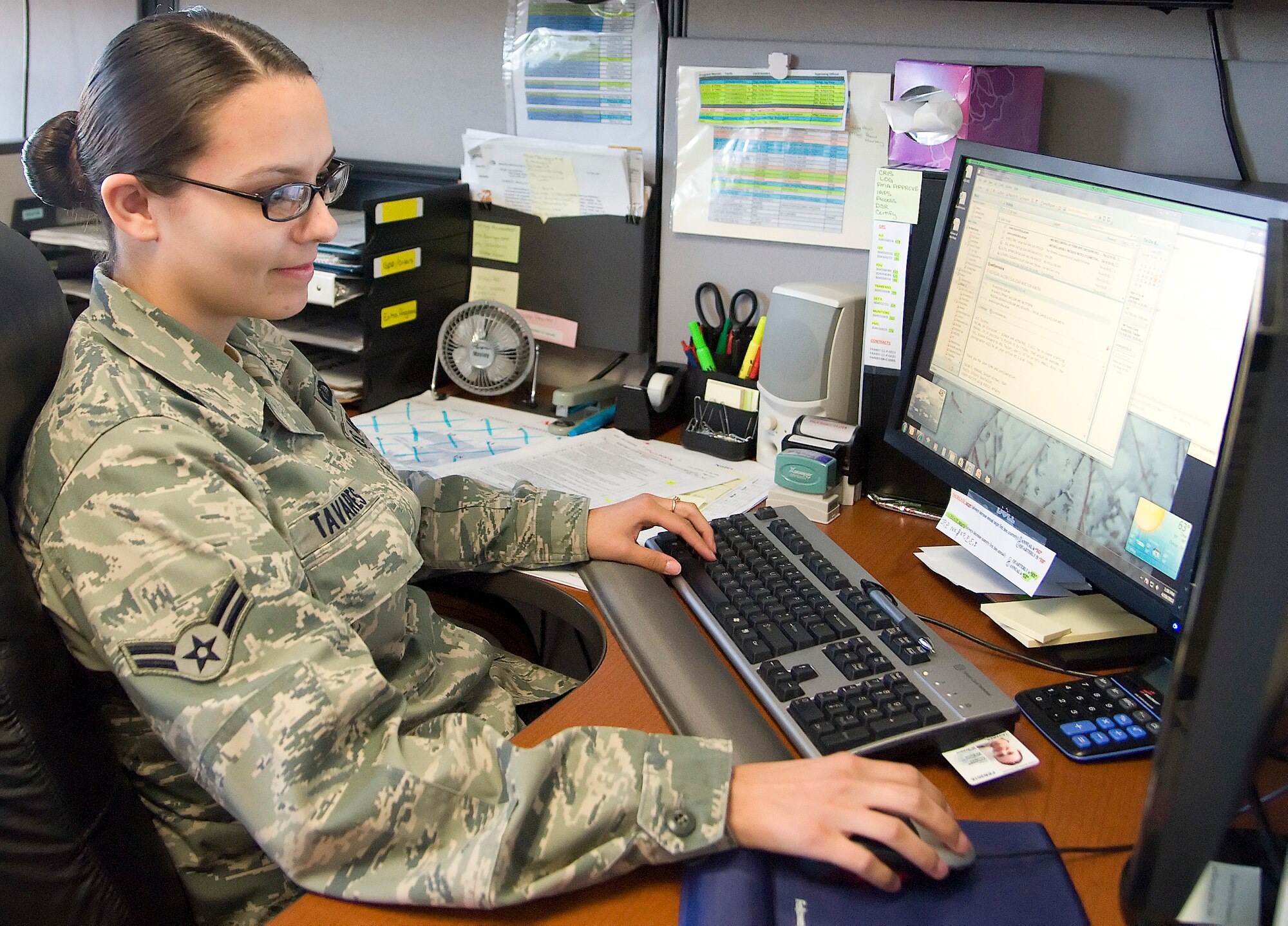 Airman 1st Class Tiffany J. Tavares, Airman of the Week April 27, 2012 (U.S. Air Force photo/Adrian R. Rowan)
