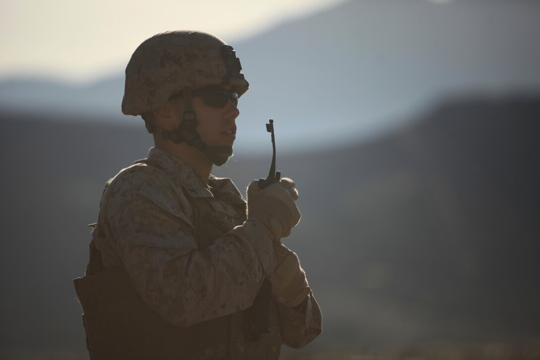 Lance Cpl. Thomas Beranek, landing support specialist, Combat Logistics Battalion 4, 1st Marine Logistics Group (Forward), leads the Helicopter Support Team at Forward Operating Base Whitehouse, Afghanistan. After building churches, homes and schools in Mexico, and rebuilding homes after Hurricane Katrina, Beranek said volunteering in the service was just another way to help make the world a better place.