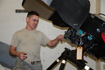 Students from Williamsville East High School, New York tour Niagara Falls Air Reserve Station on April 19, 2012. The students viewed and recieved briefings from military members from C-130 aircraft on the flightline, explosive ordance disposal (EOD), and the engine shop. (US Air Force photo by Peter Borys)