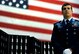 Cadet Chad Aukerman, Squadron Commander of Cadet Sq. 11 at Air Force Academy, performs the honor of goblet detail during the Doolittle Tokyo Raiders 70th Reunion, April 19 at a banquet for the historic reunion at the National Museum of the U.S. Air Force. Two cadets are selected by the senior staff of the History Department of the Academy to perform the detail during Raider reunions.  (U.S. Air Force photo by Tech. Sgt. Bennie J. Davis III)