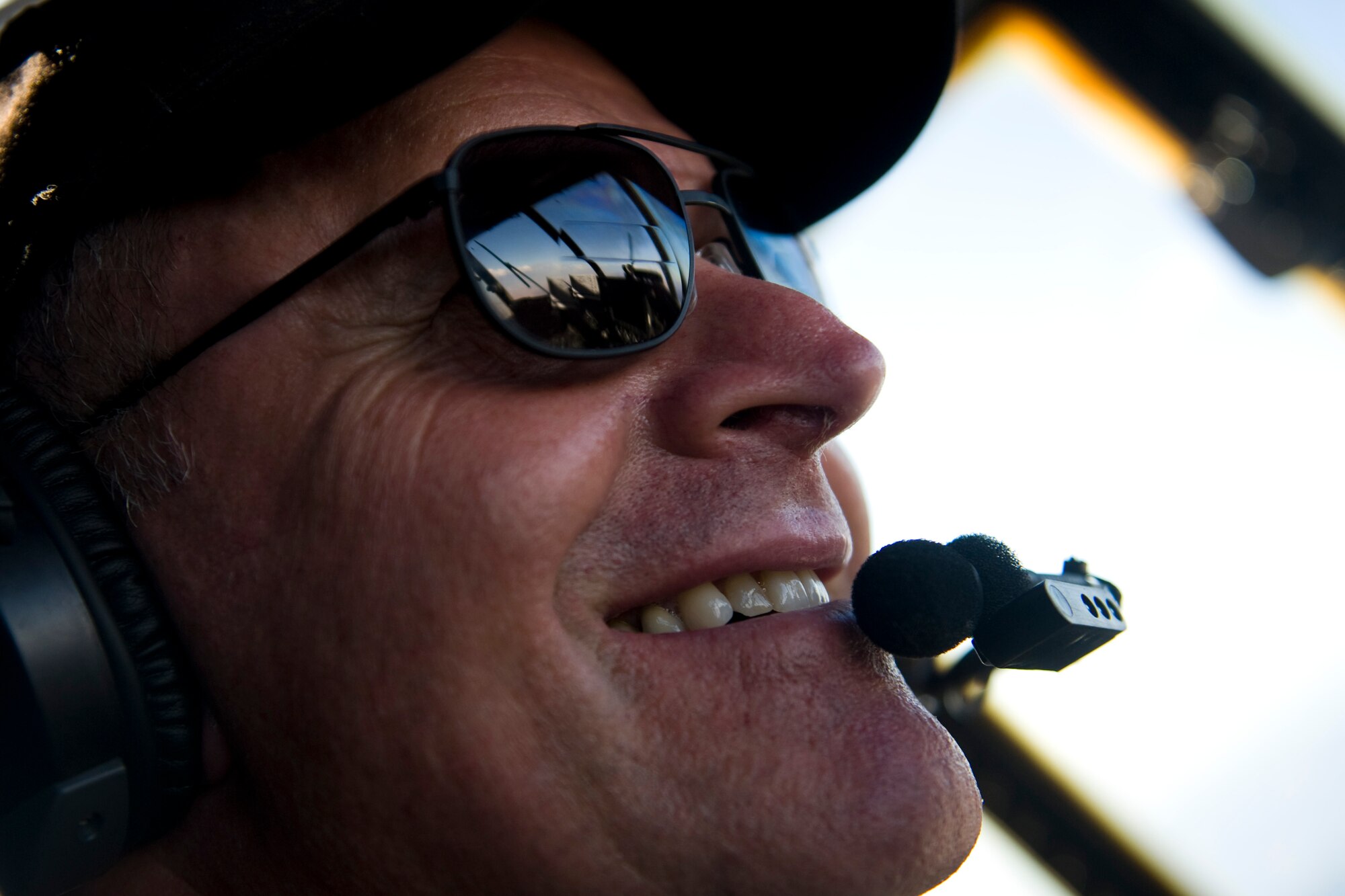 U.S. Air Force Lt. Col. James Routt with the 550th Special Operations Squadron, flies the last combat mission of his career in a HC-130P King, Camp Bastion, Afghanistan, April 12, 2012. Routt is currently the oldest active duty pilot in the Air Force and is augmenting for the 71st Expeditionary Rescue Squadron. The mission of the 71st ERQS is to provide personnel recovery, casualty evacuation and aeromedical evacuation assets from hostile locations. The 71st ERQS is the only fixed wing aircraft squadron dedicated to medical evacuation missions in Afghanistan. (U.S. Air Force photo by Staff Sgt. Greg C. Biondo)