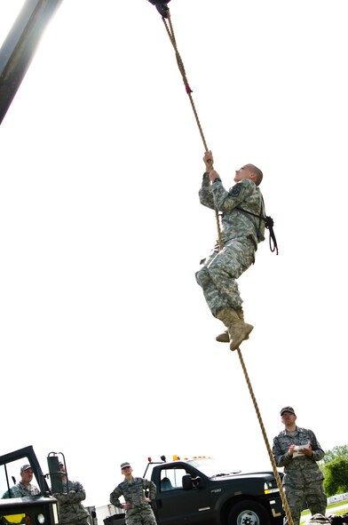 Sixteen Junior ROTC raider teams from across the region competed in the 6th Annual Raider Challenge at Rosecrans Air National Guard Base, St. Joseph, Mo., April 21, 2012. (U.S. Air Force photo by Staff Sgt. Michael Crane/Missouri Air National Guard)