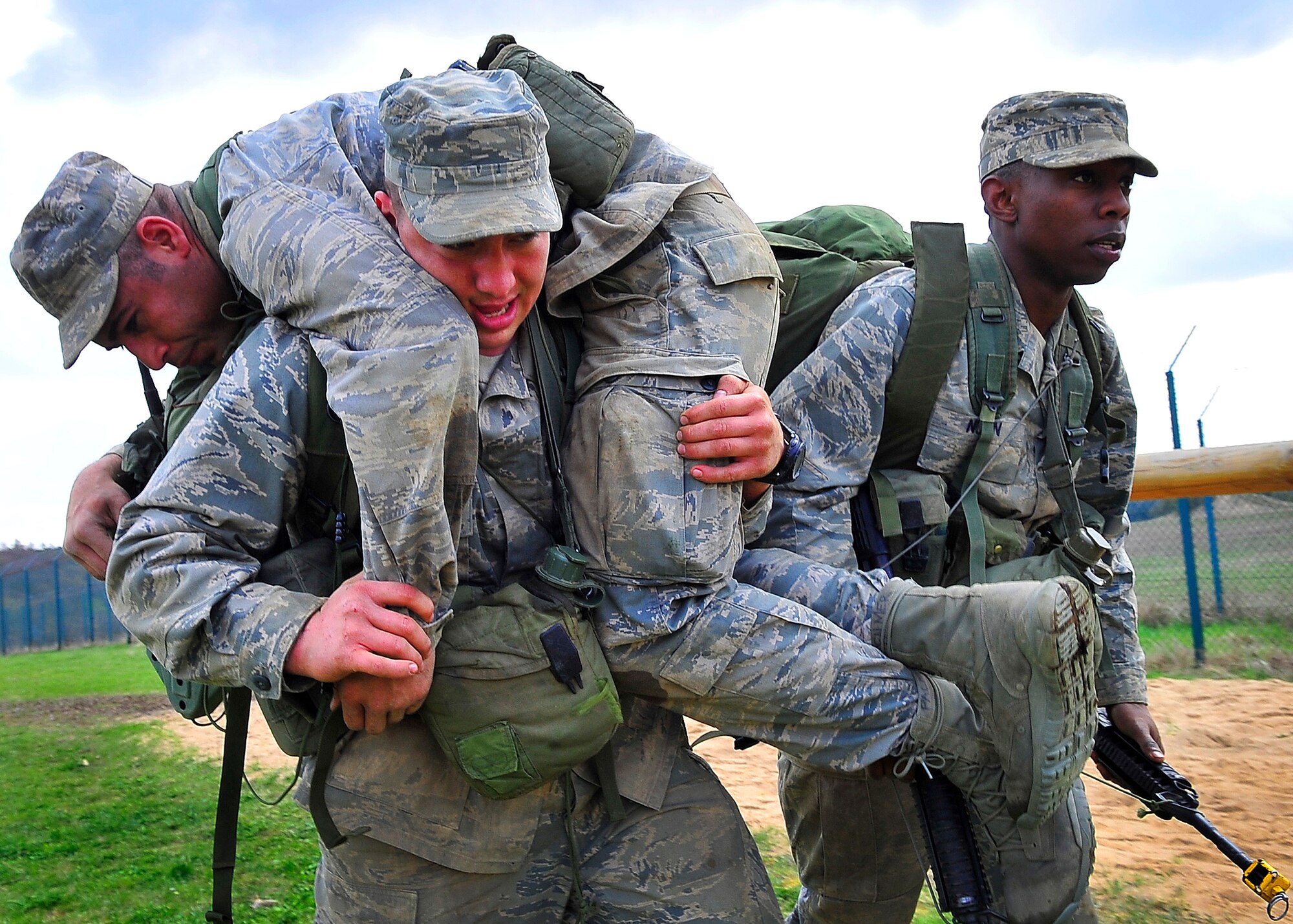 Security Forces Airmen from around the Air Force attend Ranger Assessment/Selection course at Ledward Barracks, Germany, April 12, 2012.  Day four of training, Rangers rally, assess the battlefield and complete troop manuever exercises.  The 14-day training hosted by the 435th Air Ground Operation Squadron prepares and instills leadership and survival skills vital to complete the 61-day U.S. Army Ranger Course. (U.S. Air Force Photo/Staff Sgt. Daylena Gonzalez)