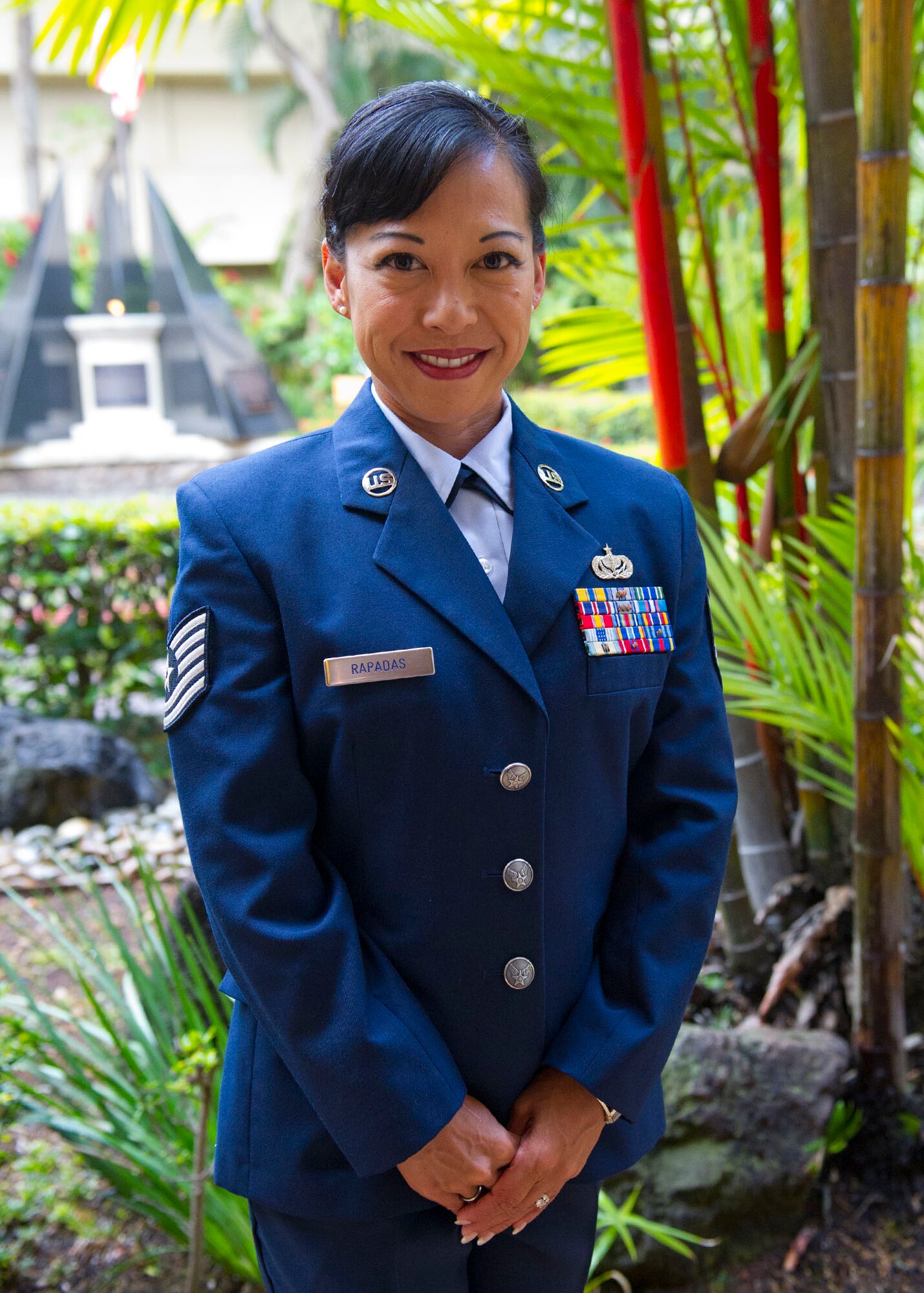 NCO of the Year:  Tech. Sgt. Carmela S. Rapadas, 254th Force Support Squadron, Guam Air National Guard. (U.S. Air Force photo/Tech. Sgt. Jerome S. Tayborn)