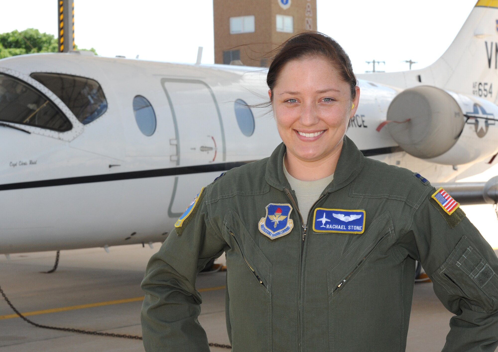 Capt. Rachael Stone, an instructor pilot with the 32nd Flying Training Squadron, is a sexual assault victim’s advocate at Vance Air Force Base, Okla. (U.S. Air Force photo/ Airman 1st Class Frank Casciotta)