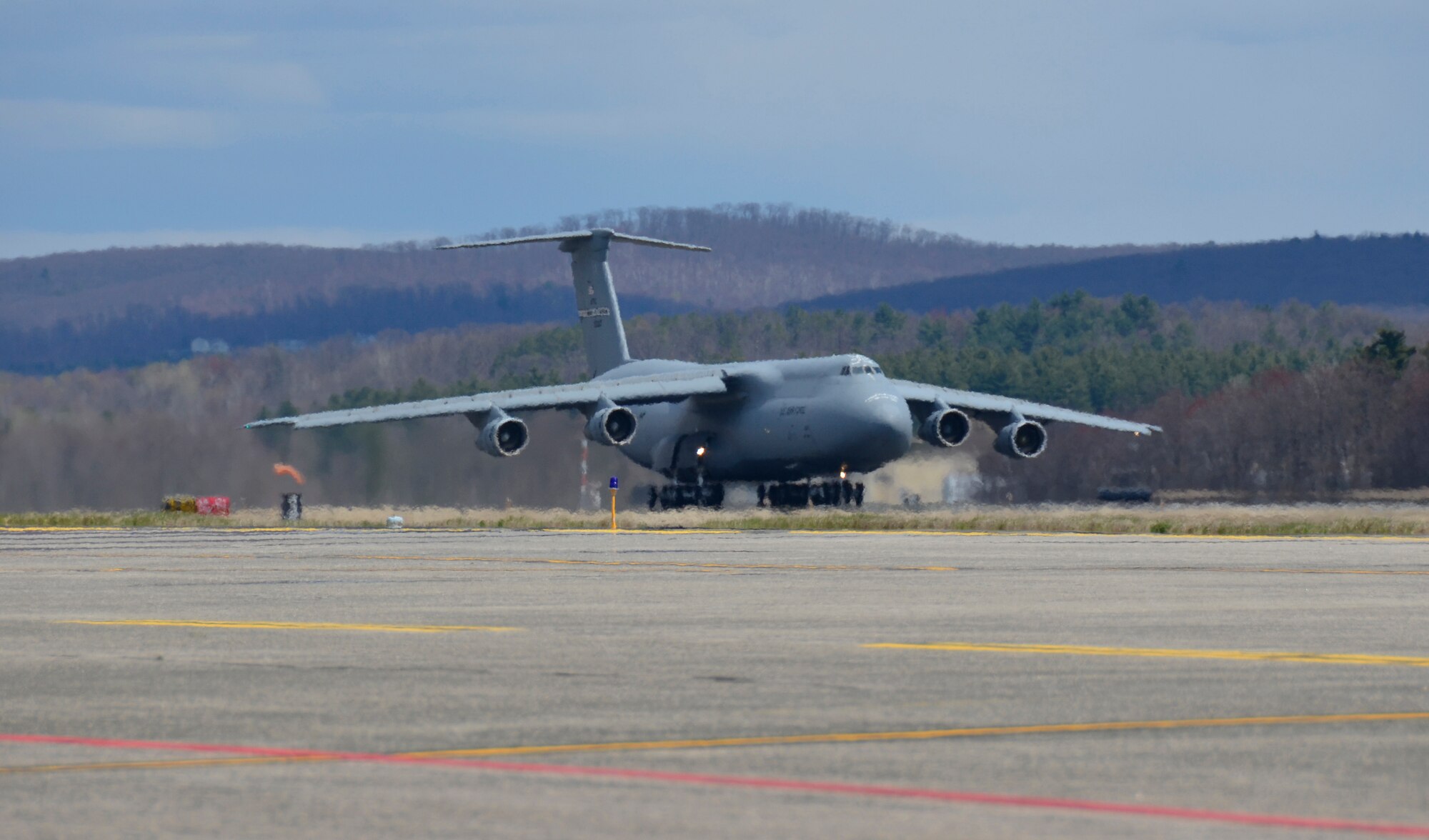C-5A ?Triple Zero Three? flies its final mission from Westover Air Reserve Base, Chicopee, Massachusetts to Davis-Monthan Air Force Base, Ariz., on April 11, 2012. (U.S. Air Force photo/SrA. Kelly Galloway)