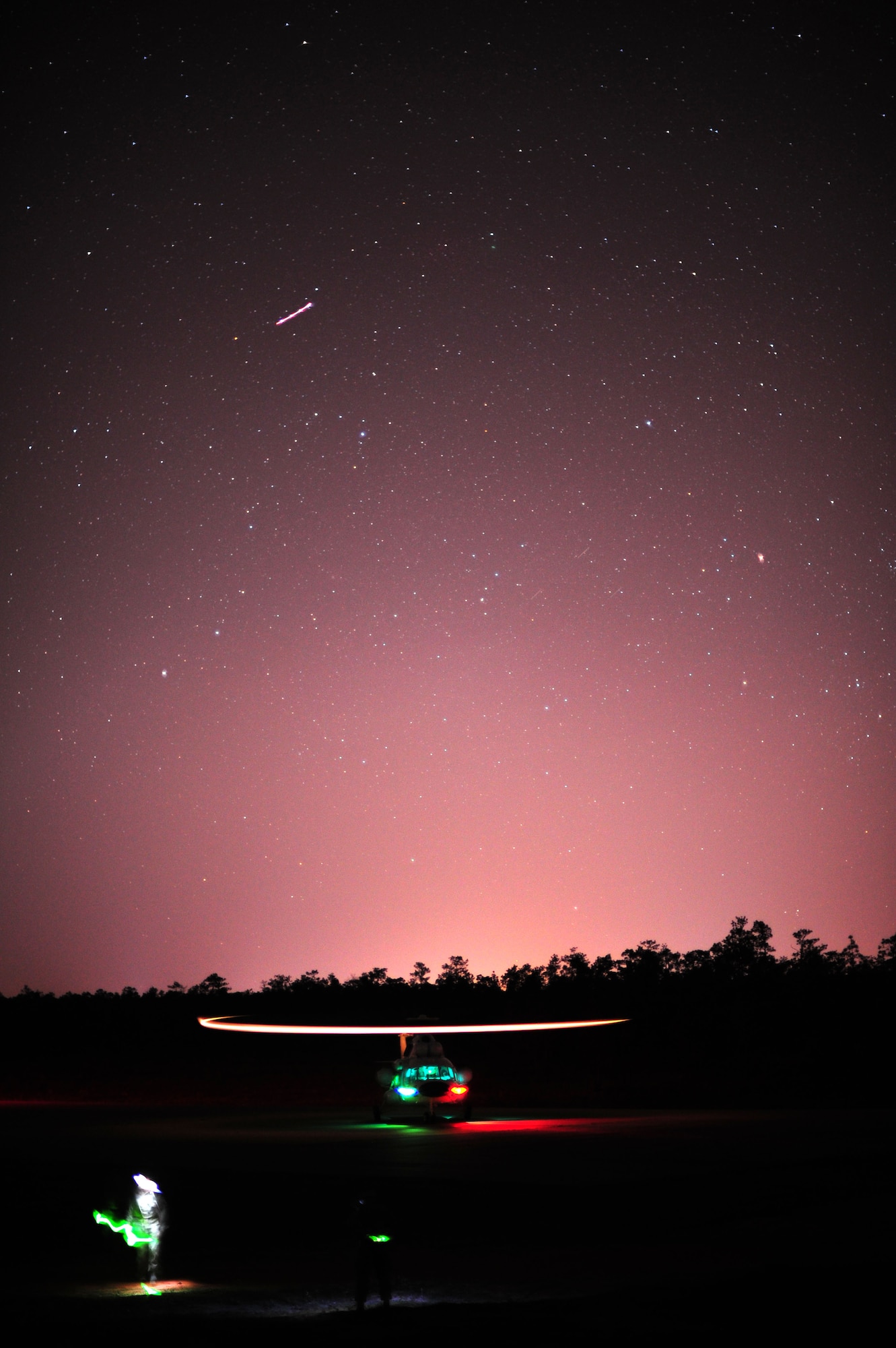 A Russian MI-17 helicopter used by the 6th Special Operations Squadron lands on Eglin Range, Fla., April 23, 2012. The 6th SOS demonstrated some of its capabilities for participants of the Joint Civilian Orientation Course. (U.S. Air Force photo/Airman 1st Class Gustavo Castillo)(Released)
