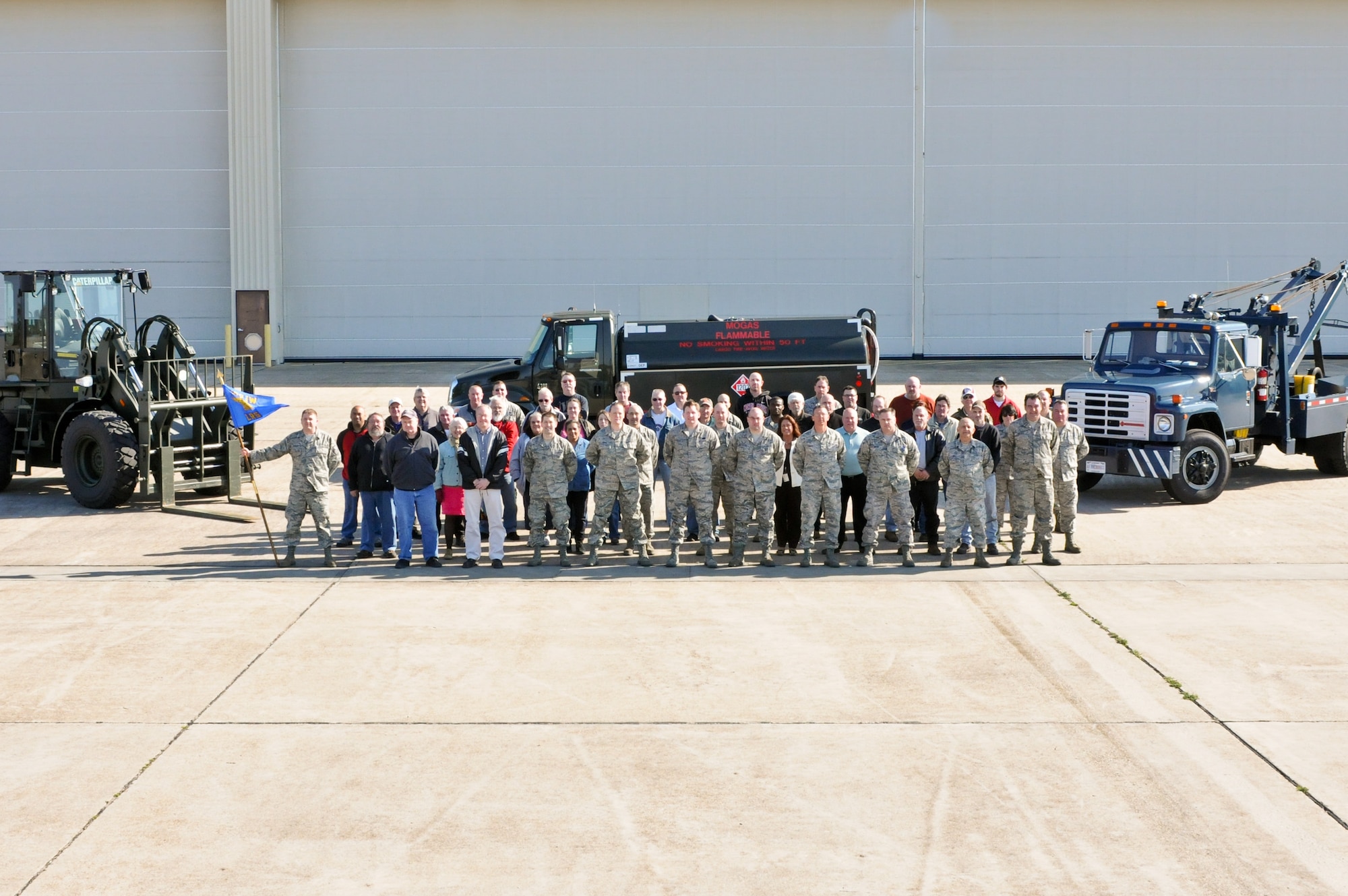 The 102nd Logistics Readiness Squadron is the smallest Wing-level LRS in the U.S. Air Force.  The Squadron earned an ‘EXCELLENT’ rating at the conclusion of an intensive four-day logistics compliance inspection at Otis Air National Guard Base, Mass., April 1, 2012. (National Guard photo by Tech. Sgt. Kerri Cole/Released)
