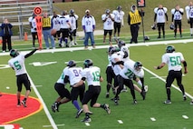 MINOT, N.D. – With a final score of 41 to 6, Minot’s newest Semi-Professional Sports team, the Minot Maulers Football team had a grand debut which set them on the right path towards a successful season. The Maulers are scheduled to host the Brainerd (Minn.) Lumberjacks May 6 at 1 p.m. (U.S. Air Force photo/Senior Airman Jose L. Hernandez)