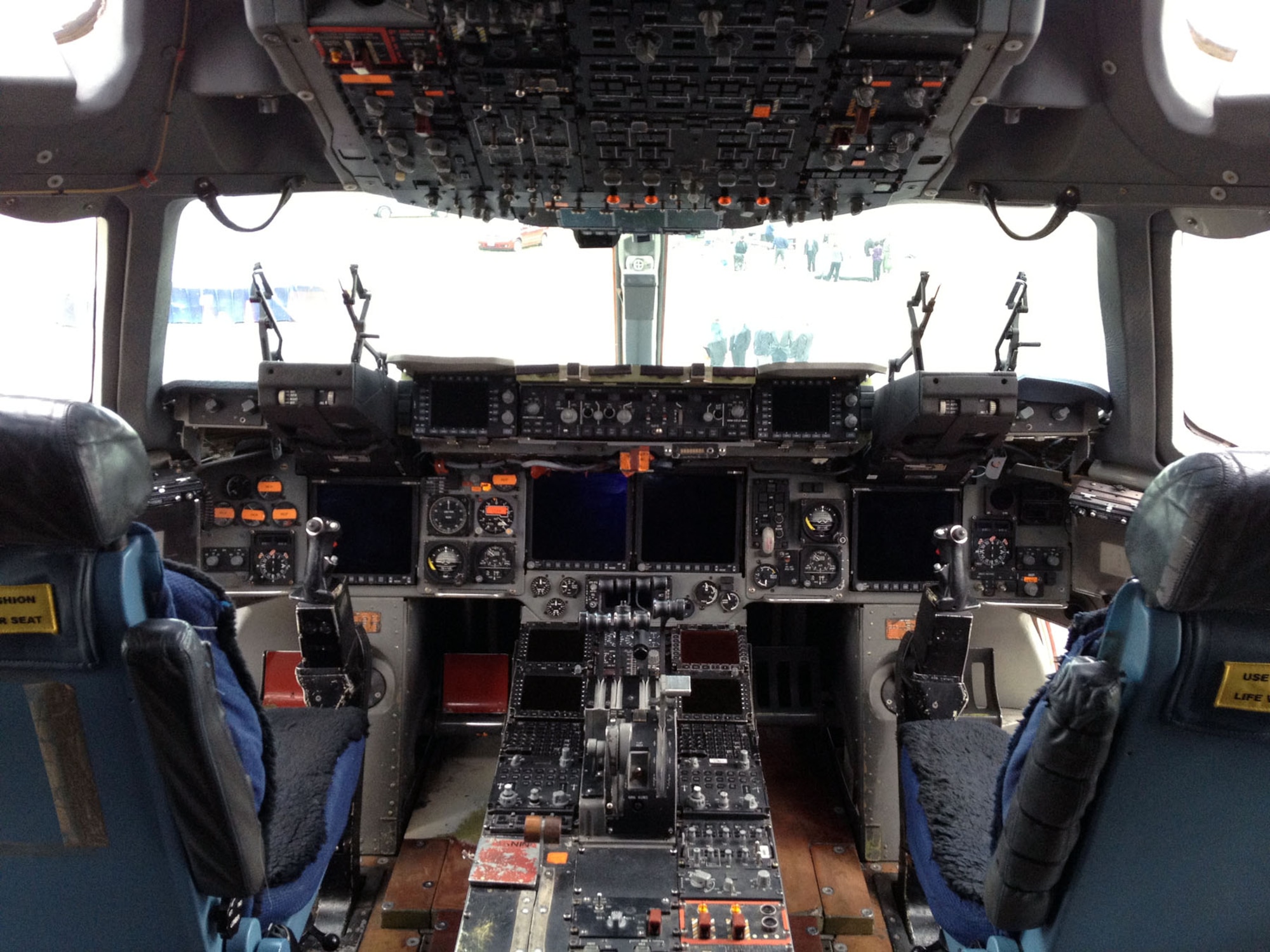 DAYTON, Ohio -- Boeing C-17 cockpit at the National Museum of the U.S. Air Force. (U.S. Air Force photo)