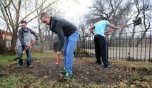 MINOT, N.D. -- Airmen from the 91st Missile Security Forces Squadron  volunteer their time to help clean up the Roosevelt Park Zoo in Minot. The Zoo was home to more than 250 animals before the historic Souris River Flood inundated the park. Team Minot Airmen were quick to volunteer their time to help in the zoo’s clean-up efforts and continue to do so throughout the weekends. (U.S. Air Force photo/Senior Airman Jose L. Hernandez) 