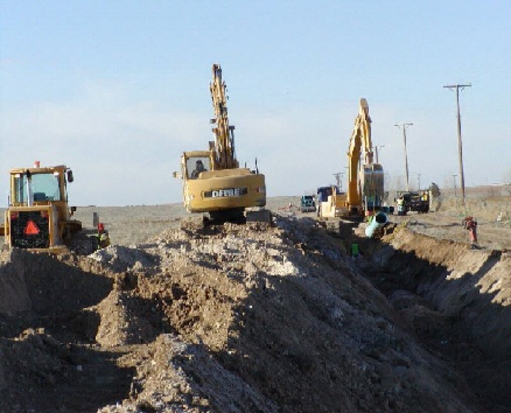 El PASO COUNTY, T.X.-- Construction on the El Paso County, TX Environmental Infrastructure 