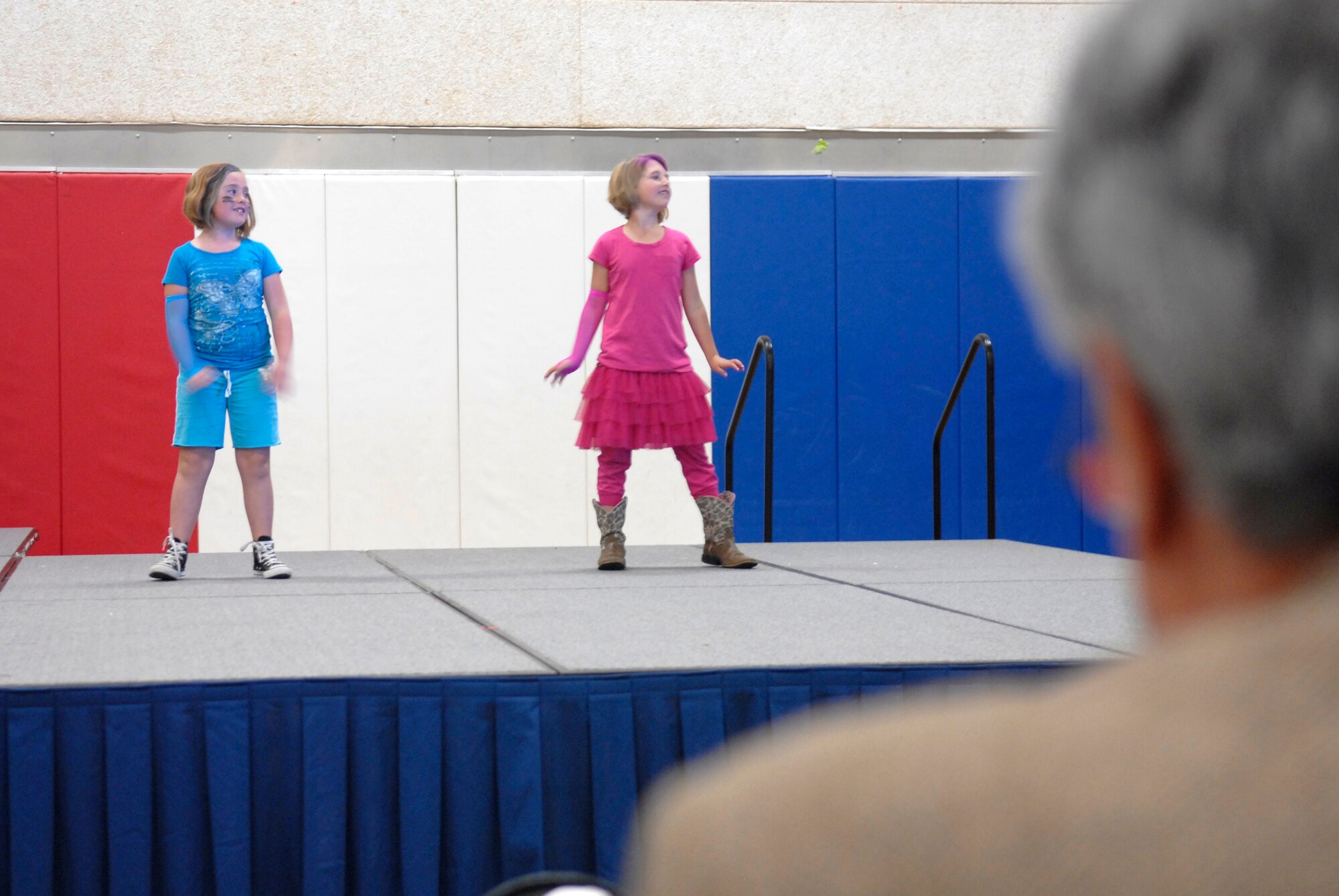 VANDENBERG AIR FORCE BASE, Calif. – Team V dependents perform a dance routine in the “U Got Talent” talent show at the Vandenberg Youth Center here Wednesday, April 25, 2012. The talent show is an annual event. (U.S. Air Force photo/Jennifer Green-Lanchoney)
