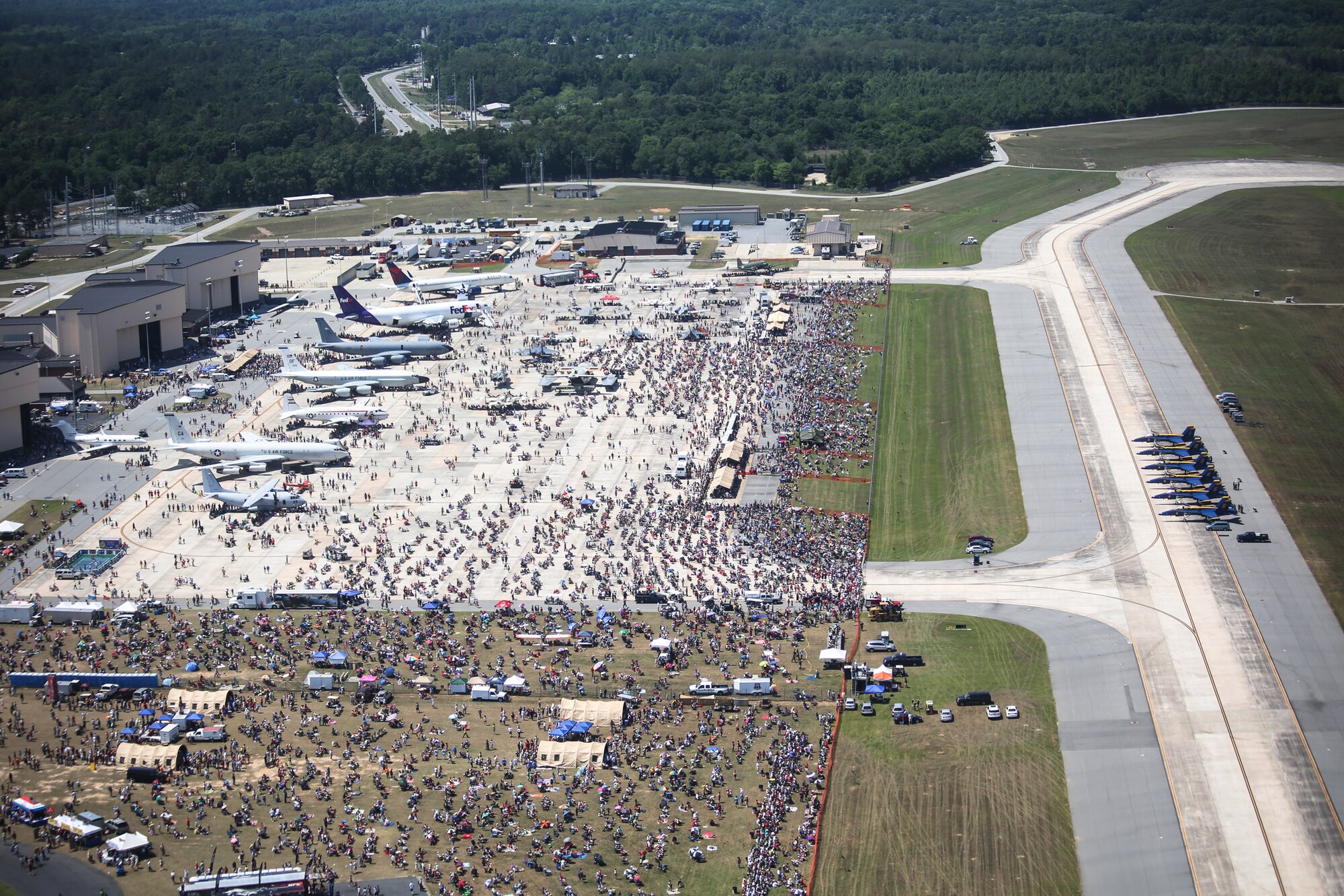 Approximately 100,000 people turned out to Robins Air Force Base to witness the 2012 Air Show. (U.S. Air Force photo by 1st Lt. Joel Cooke)