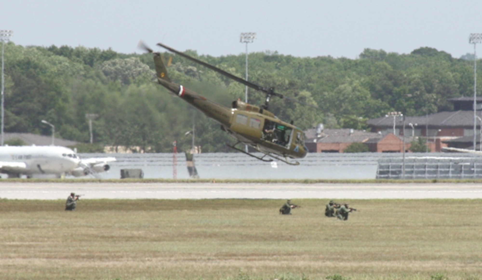 Sky Soldiers re-enact a Vietnam-era downed aircraft recovery mission.  (U.S. Air Force photo by Senior Airman John Adams)