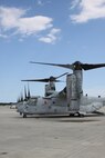The MV-22B Osprey is a tiltrotor aircraft capable of landing and launching like an airplane or a helicopter. 