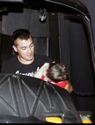 Cole Rapini, along with his father Chris, enjoy a turn in one of the helicopter flight simulators at the Marine Aviation Training Systems Site as part of one of the activities that the Rapini family put on 'Cole’s Bucket List,’ July 24.