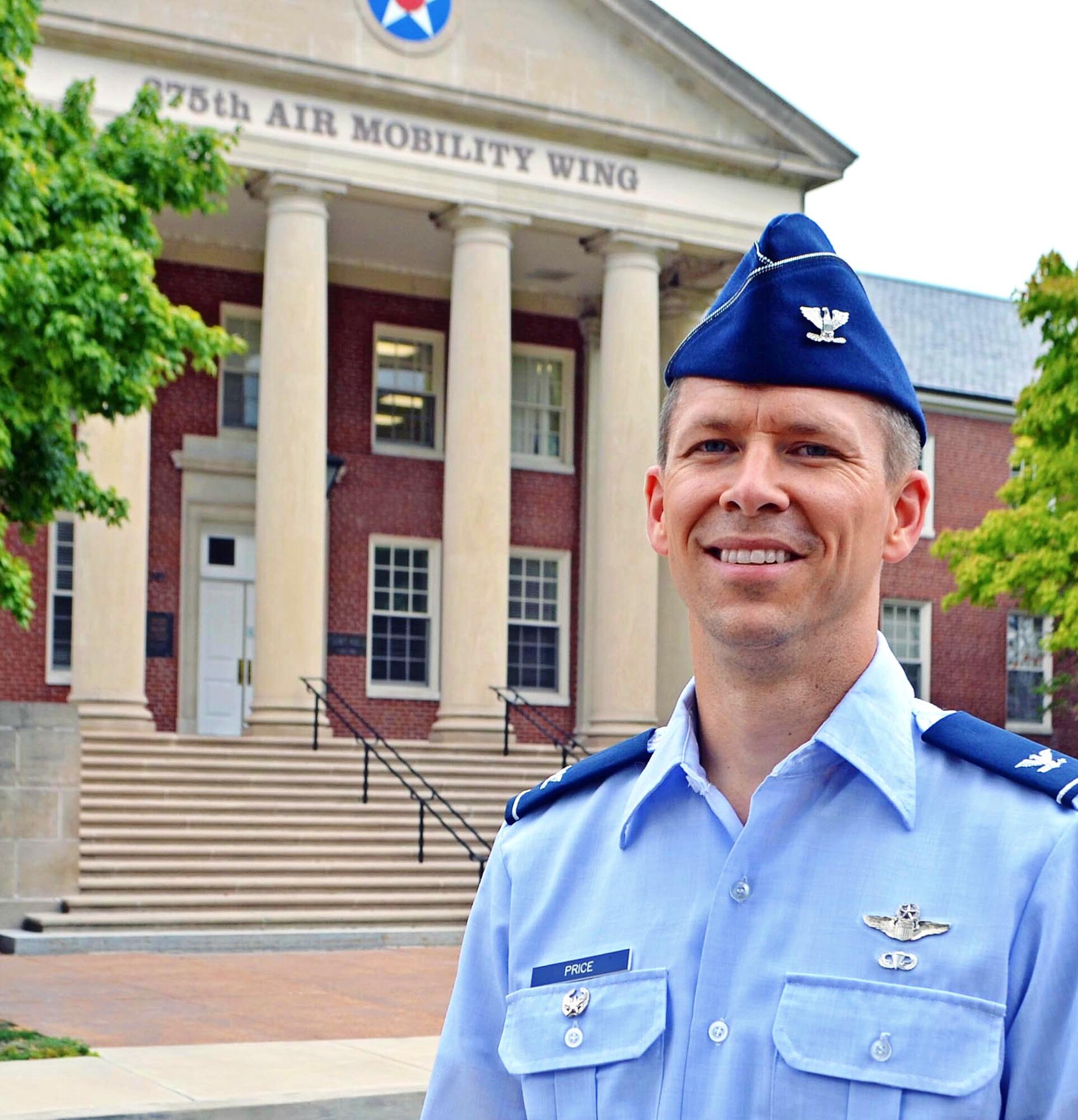 Col. John Price is the new vice commander at the 375th Air Mobility Wing. The colonal arrived in late July to take command. (U.S Air Force photo/Karen Petitt)
