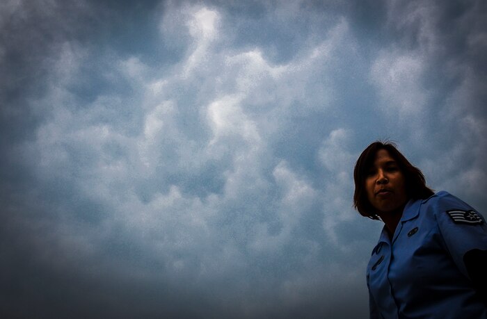 Staff Sgt. Marlyn Daust, 437th Operations Support Squadron Weather Flight weather forecaster, operates on one of the 24-hour Weather Access computers July 30, 2012 at Joint Base Charleston – Air Base, S.C. The Weather Flight has two monitors that display up-to-date satellite and radar images of the Southeast United States. Aircrews can request weather briefs and check weather at their destinations at this station. (U.S. Air Force photo by Senior Airman Anthony Hyatt