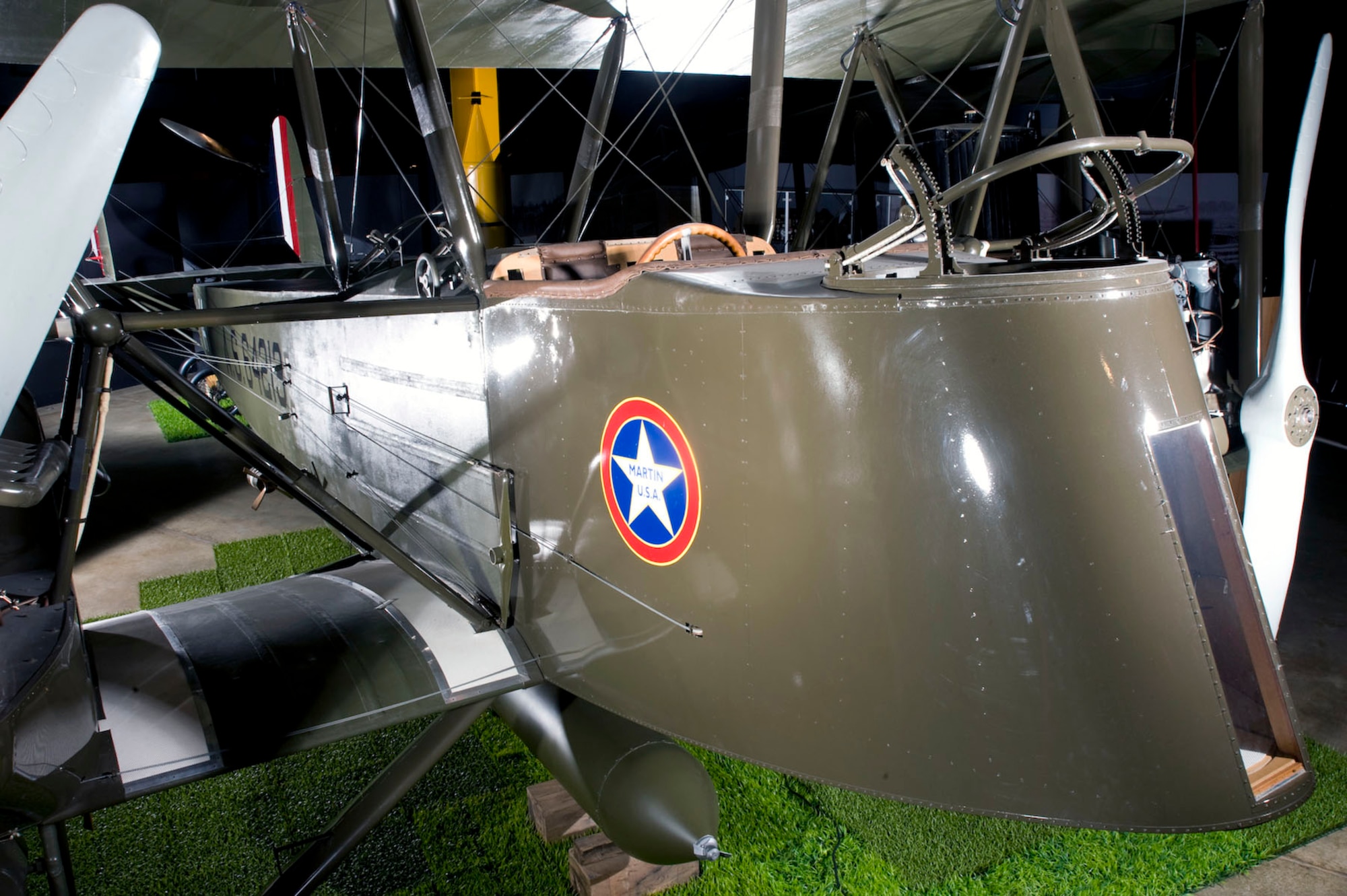 DAYTON, Ohio -- Martin MB-2 in the Early Years Gallery at the National Museum of the United States Air Force. (Air Force Museum Foundation photo by Dan Patterson)