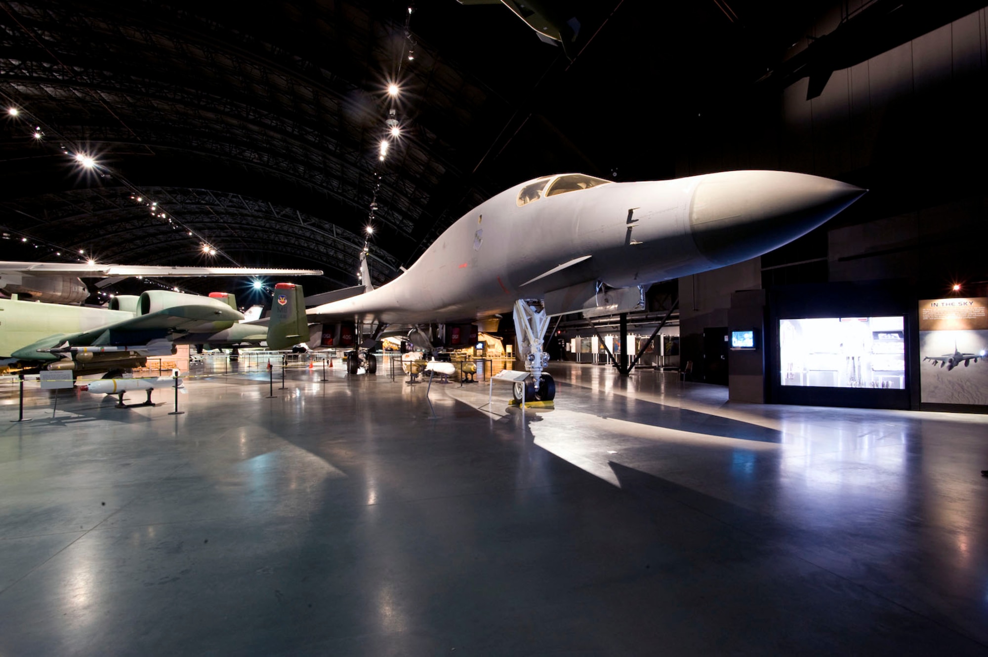 DAYTON, Ohio -- Boeing B-1B Lancer in the Cold War Gallery at the National Museum of the United States Air Force. (Air Force Museum Foundation photo by Dan Patterson)