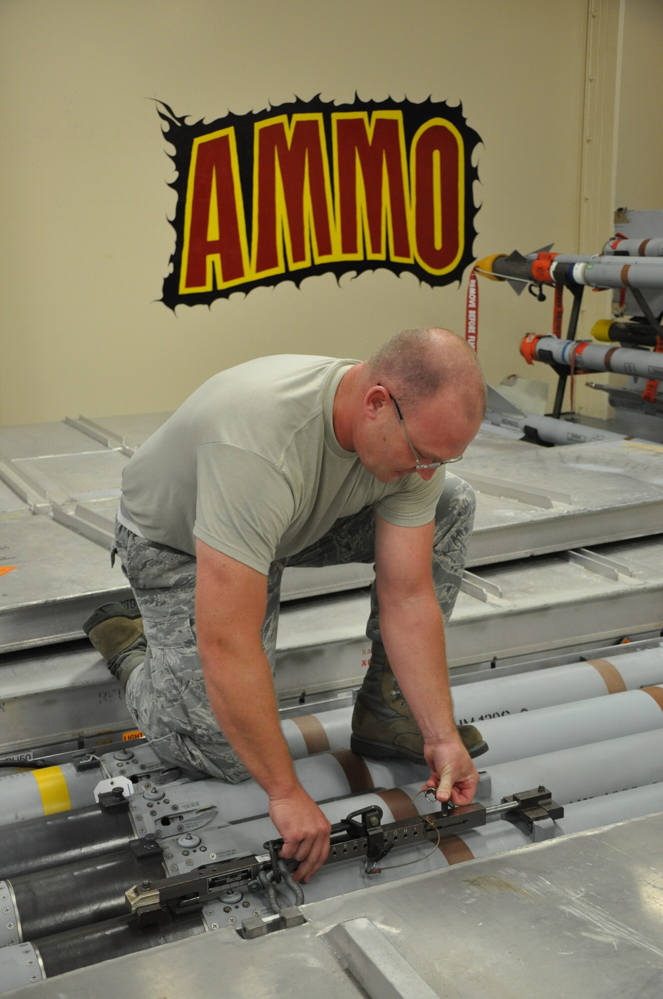 Sergeant Thompson, 325th MXS 325th Maintenance Squadron precision guided munitions crew chief, was recently awarded the Air Dominance Division's 2011 Advanced Medium Range Air-to-Air Missile Outstanding Performer of the Year Award. (U.S. Air Force photo by Staff Sgt. Rachelle Elsea)