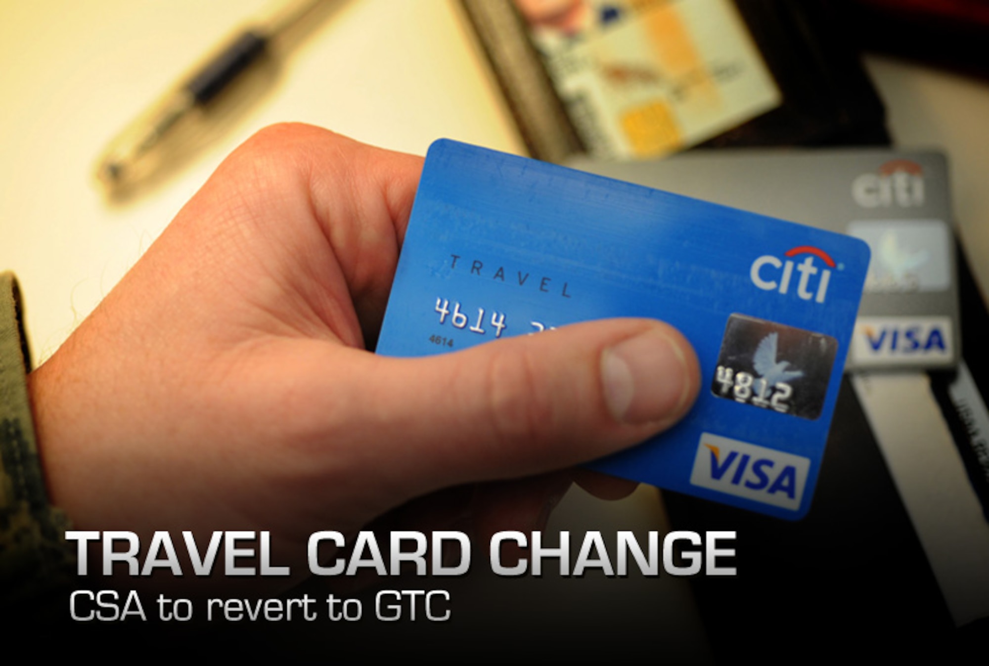government travel card name change