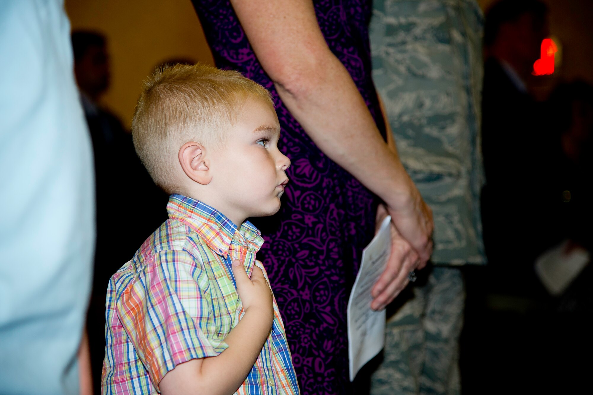 Lt. Col. Scott Minton, 912th Air Refueling Squadron incoming commander, takes command of the 912th ARS from Lt. Col. Brice Middleton, 912th ARS  outgoing commander, July 21, during a change of command ceremony in the Cultural Resource Center. Col. Shawn Teagan, 92nd Operations Group commander, Fairchild AFB, Wash., presided over the event. Senior Master Sgt. Eric Butt, 912th ARS first sergeant, holds the guidon which symbolizes the transfer of authority from the old to the new commander. (U.S. Air Force photo by Staff Sgt. Matthew Smith)
