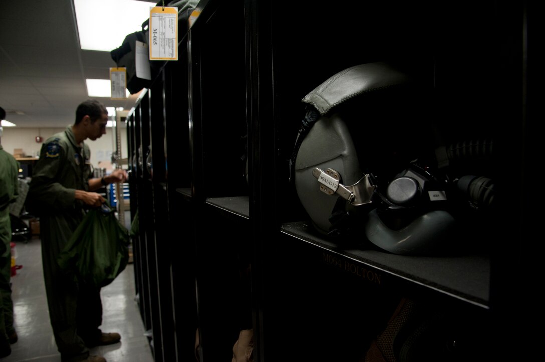 ANDERSEN AIR FORCE BASE, Guam-Members of the 69th Expeditionary Bomber Squadron, deployed in from Minot Air Force Base, North Dakota, perform pre-flight checks on a B-52 Stratofortress aircraft to participate in Exercise Pitch Black here August 2. PB 12 is a multilateral exercise conducted between the U.S. Marine Corps and Australian Defense Force, Royal Thai Armed Forces, Singapore Armed Forces, New Zealand Defense Force, Malaysian Armed Forces, French Armed Forces, British Armed Forces, Indonesian National Armed Forces and a component operating under the North Atlantic Treaty Organization in order to develop greater interoperability and a seamless response to regional crises. Greater collaboration between partner militaries strengthens regional peace, stability and prosperity.  (U.S. Air Force photo by Staff Sgt. Alexandre Montes)