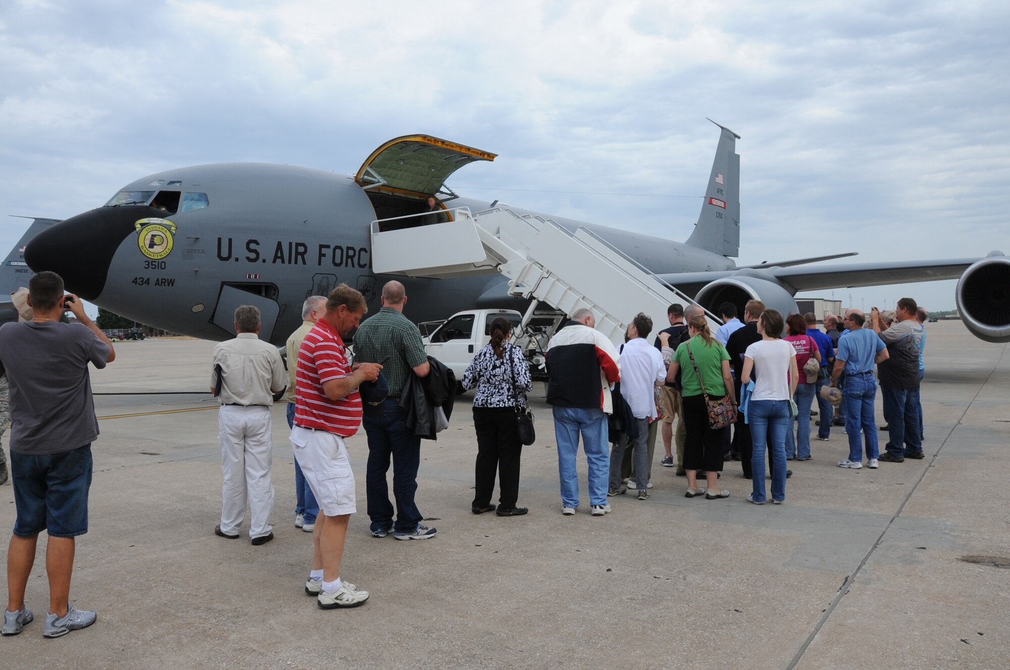 Civilian employers of 442 Fighter Wing reservists, tour the A-10 Thunderbolt II during Employer Day, Aug. 4, 2012 here.  Employer Day allows the civilian employers of Air Force reservists the opportunity to see what their employees do on their Reserve weekend as well as thank the employees for their flexibility and support. The 303 FS is assigned to the 442 FW, an Air Force Reserve unit stationed at Whiteman Air Force Base Mo. (U.S. Air Force photo/Staff Sgt. Lauren Padden)