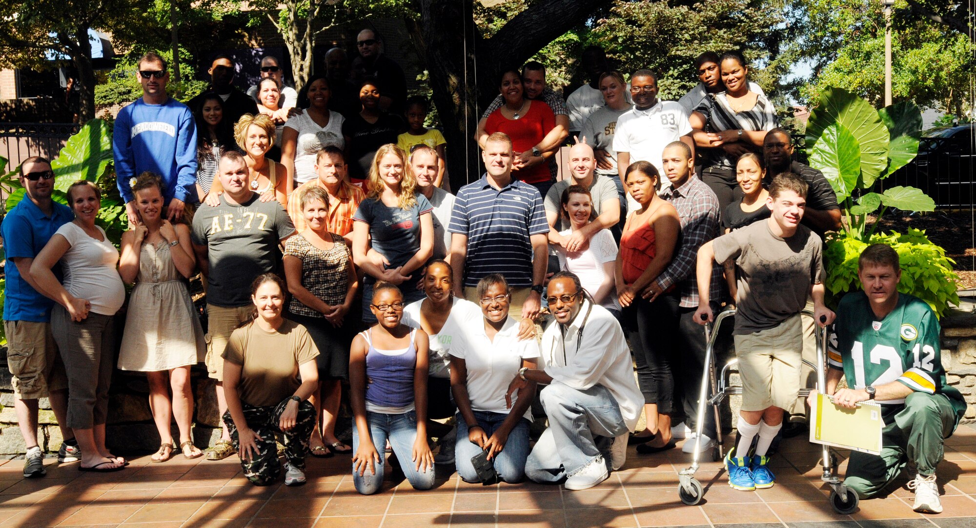 Third Army/ARCENT Soldiers and Family members participate in their last group activity at the Third Army/ARCENT Family retreat July 29 in Asheville, N.C. (Photo by Stephenie Tatum, Third Army/ARCENT Public Affairs)