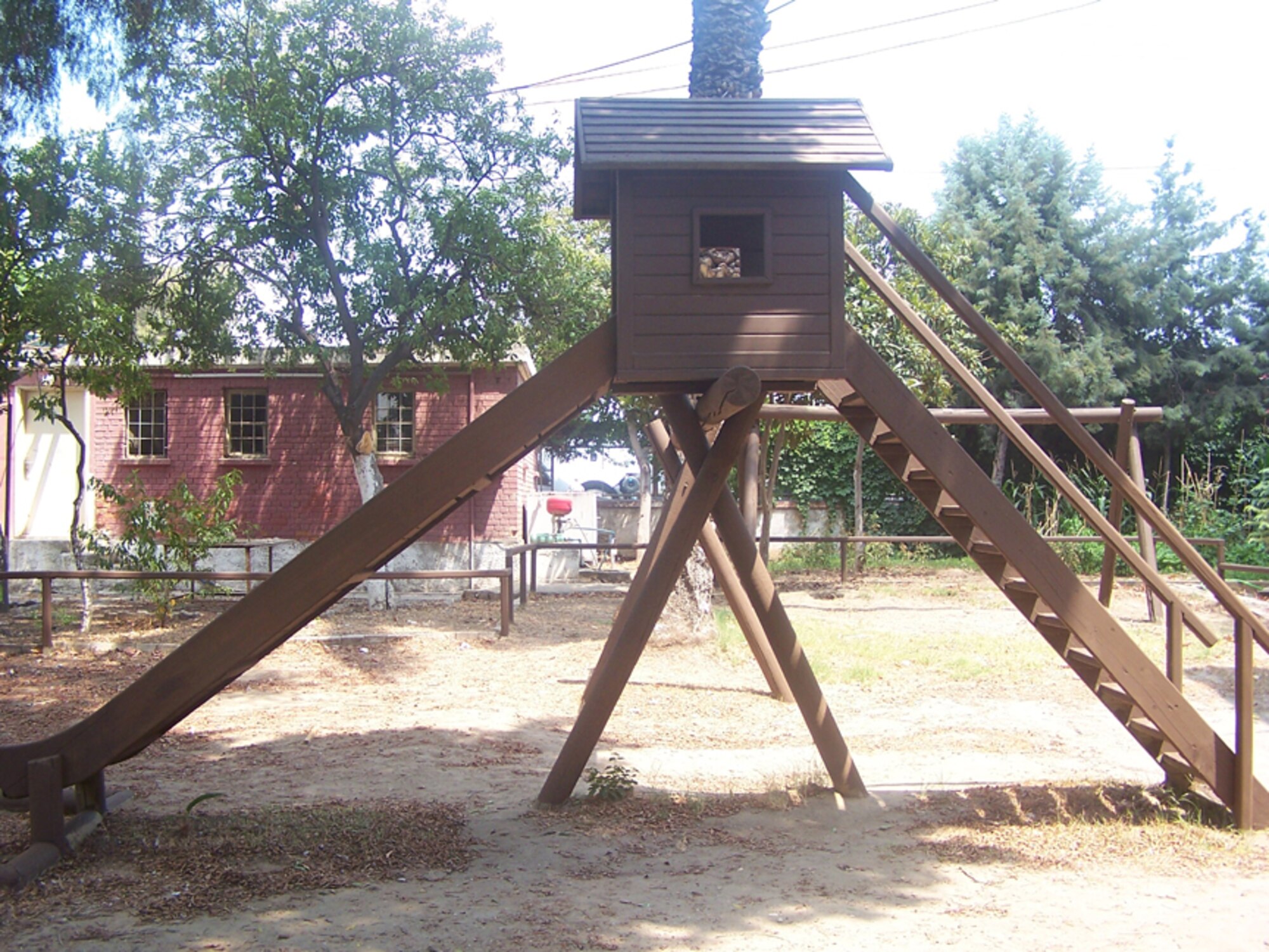 The playground equipment after some help from the 916th Air Refueling Wing. (USAF courtesy photo)