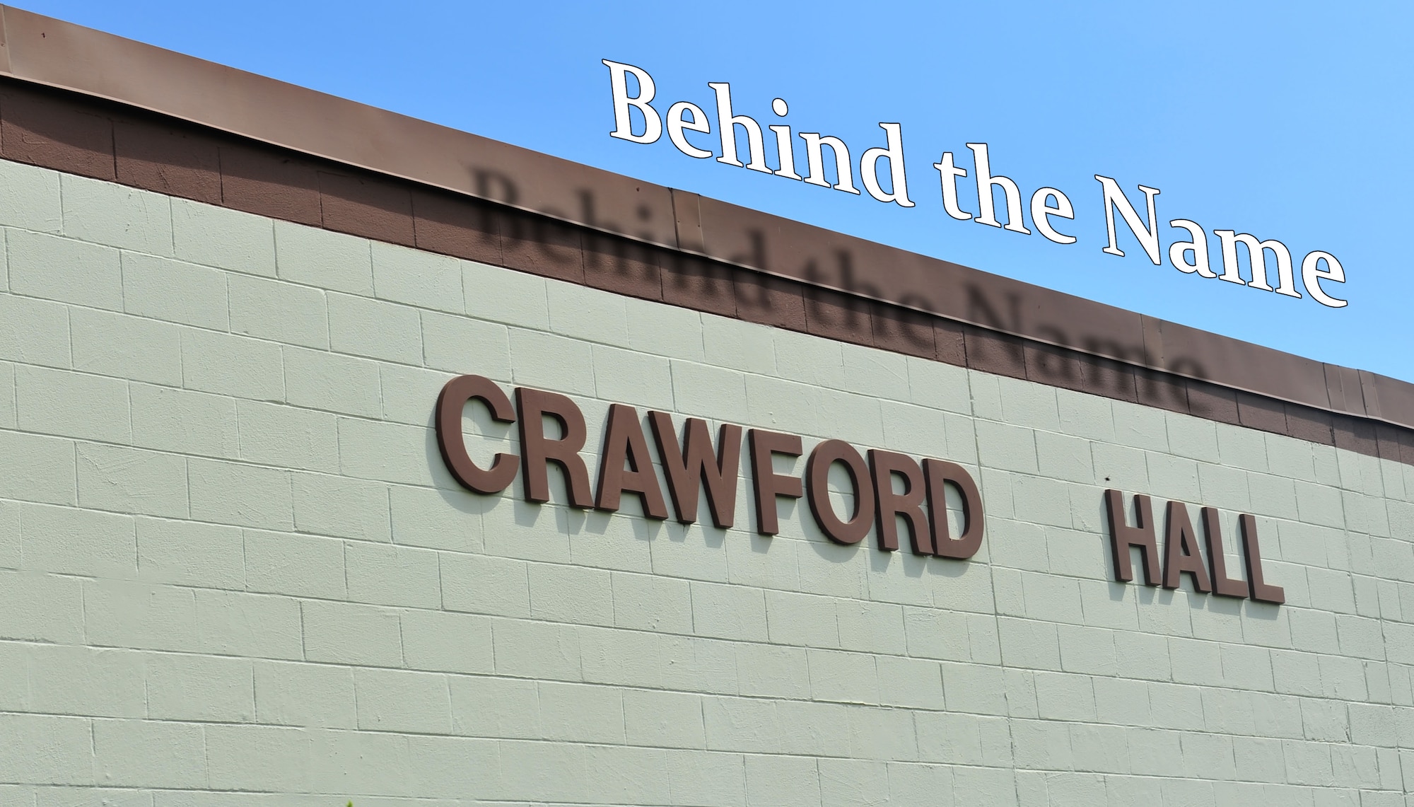 Crawford Hall at Langley Air Force Base, Va., is named after Robert Macarthur Crawford, father of the Air Force song. The song was chosen from more than 700 entrees during a contest in 1938, held by then Brig. Gen. Henry H. “Hap” Arnold and Bernarr MacFadden. (U.S. Air Force graphic by Airman 1st Class R. Alex Durbin/Released)